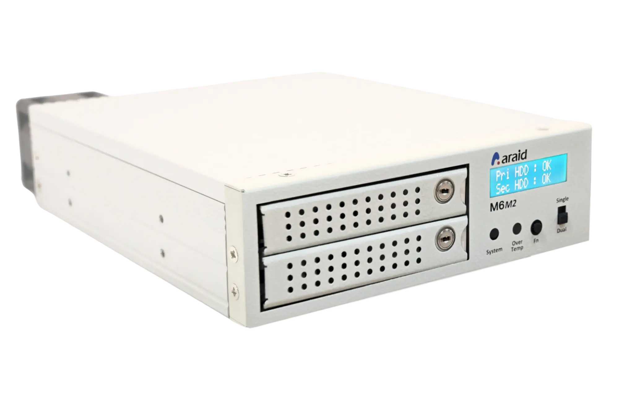ARAID M6M2 ACCORDANCE PCIe 4.0 NVMe M.2 SSD,  2x 2,5 Zoll in 1x 5,25 Zoll Drive Base, RAID 0 / RAID 1