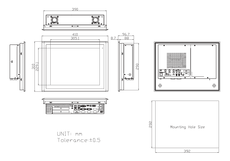 ViPAC-815PRG/H APLEX 15 Inch Panel PC